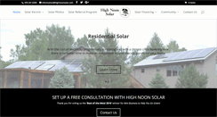 Desktop Screenshot of highnoonsolar.com